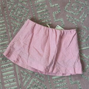 Free People Mini Linen Skirt